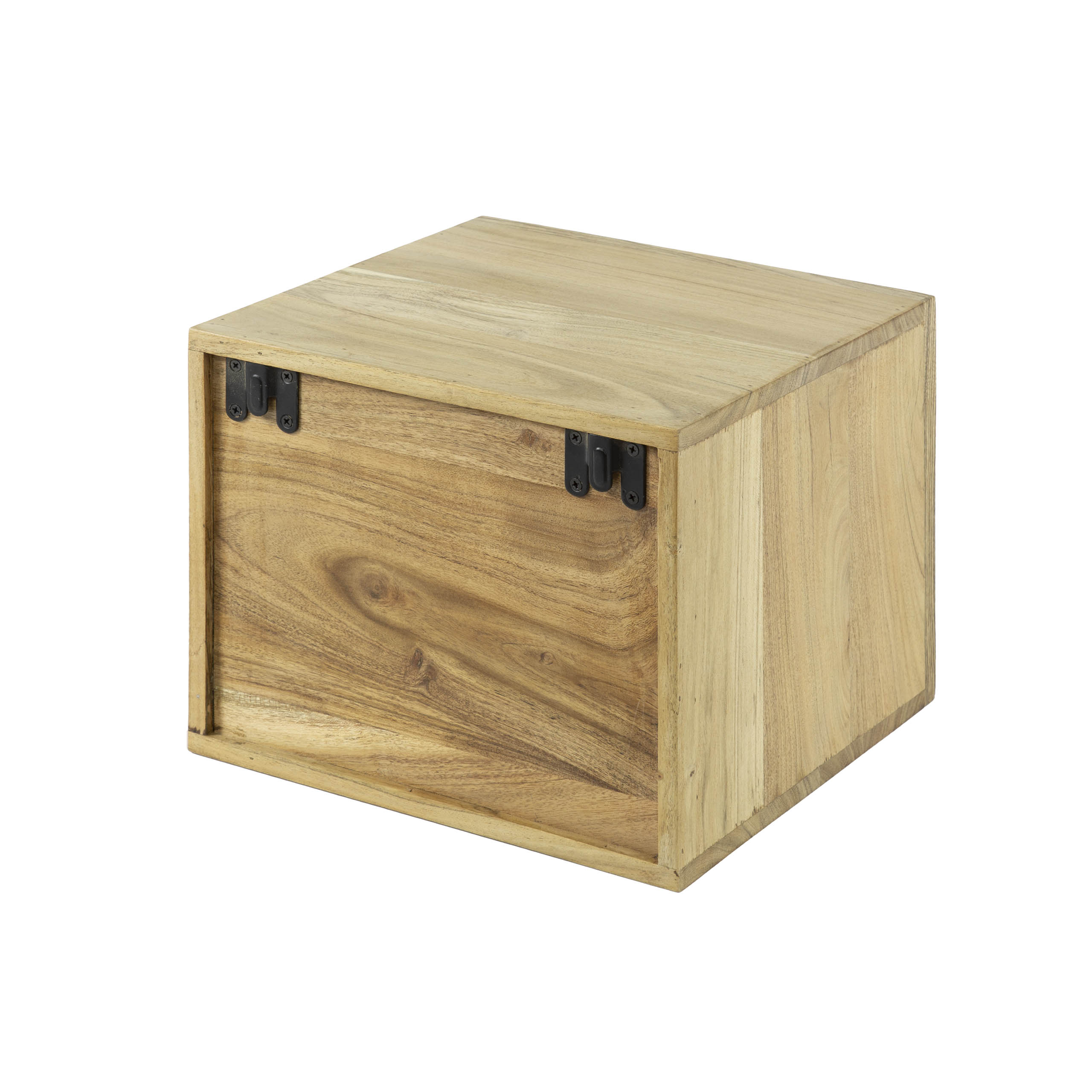 Nachtkastje Block | Zwevend | 1 Lade | Massief acacia