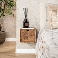 Nachtkastje Block | Zwevend | 1 Lade | Massief acacia