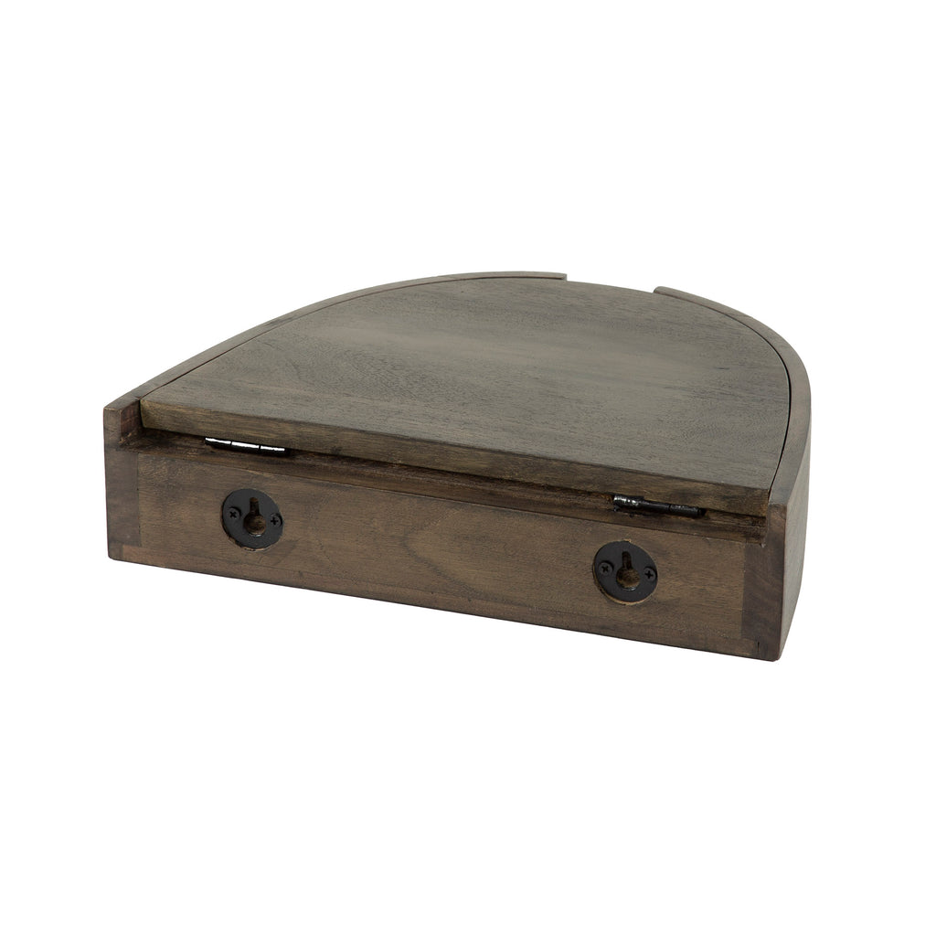 Nachtkastje Cove | 1 Lade | Massief acacia glaze brown