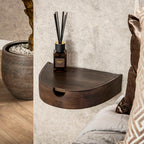 Nachtkastje Cove | 1 Lade | Massief acacia glaze brown
