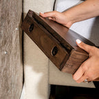 Nachtkastje Cove | 1 Lade | Massief acacia glaze brown