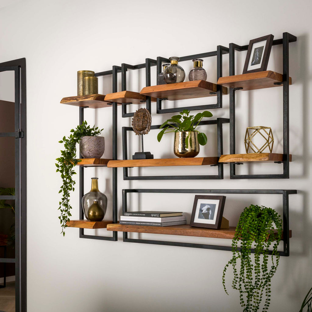Wandplank Edge Frame | 20 cm | Massief acacia