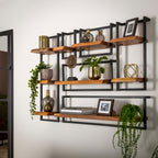 Wandplank Edge Frame | 20 cm | Massief acacia