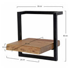 Wandplank Edge Frame | 30 cm | Massief acacia