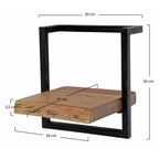 Wandplank Edge Frame | 30 cm | Massief acacia