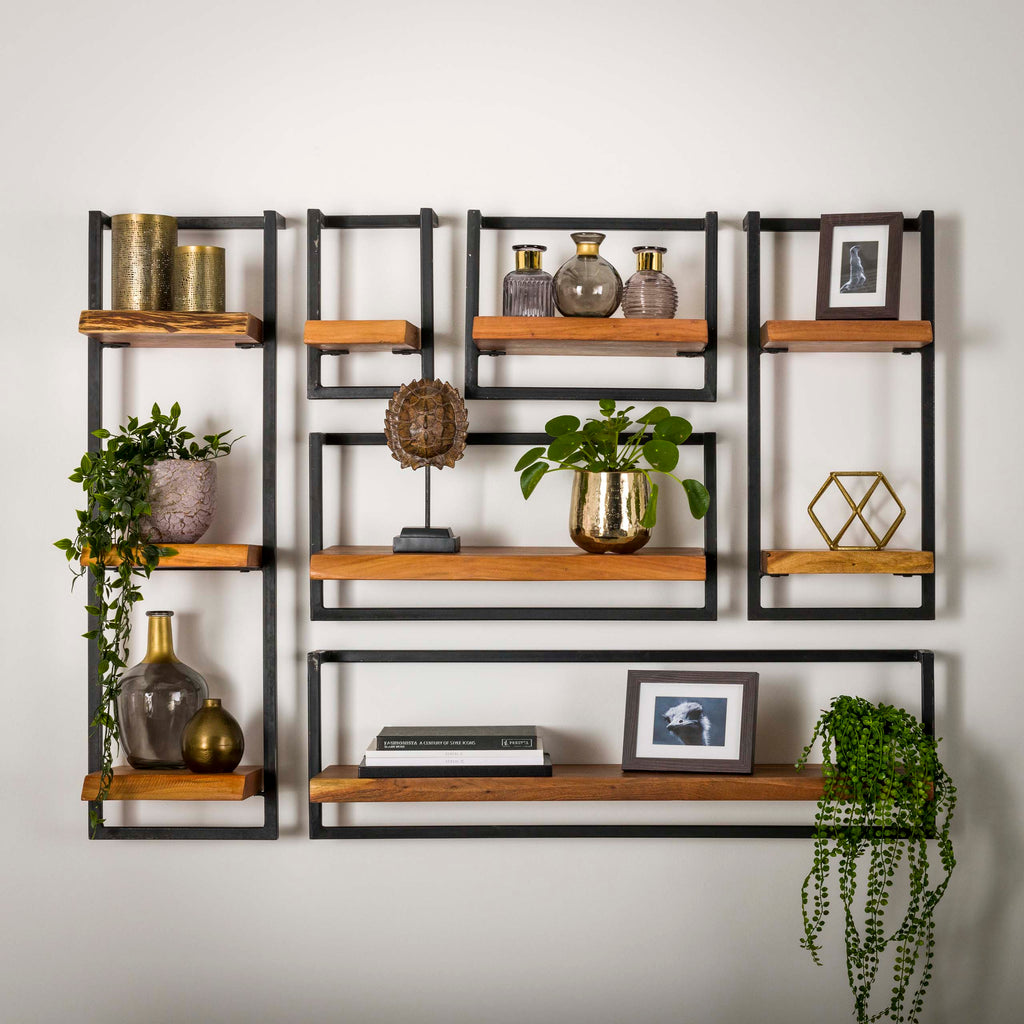 Wandplank Edge Frame | 40cm | Massief acacia