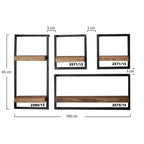 Wandplank Edge Frame | 65 cm | Massief acacia