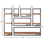 Wandplank Edge Frame | 100 cm | Massief acacia