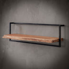 Wandplank Edge Frame | 100 cm | Massief acacia