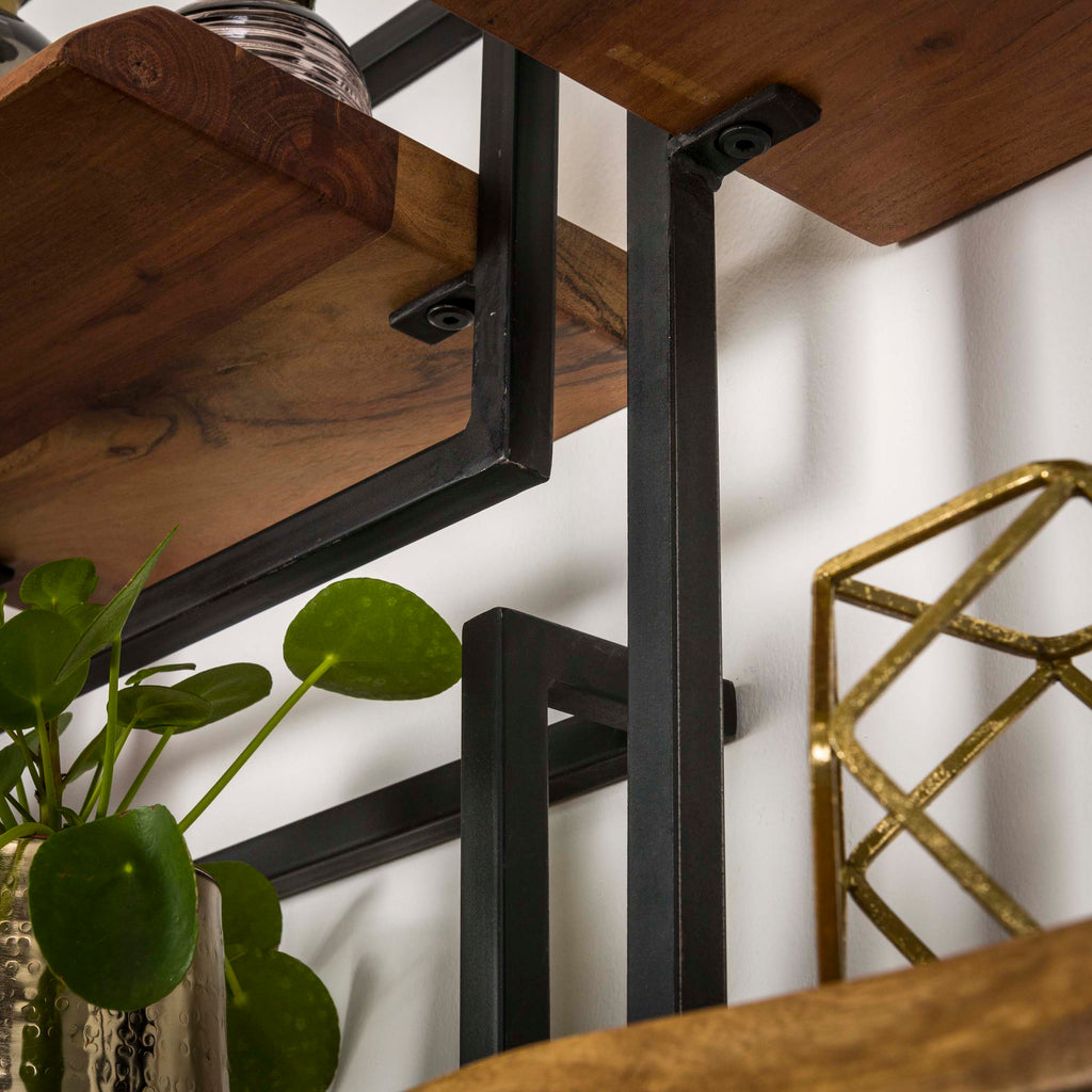 Wandplank Edge Frame | 30x65 cm | Massief acacia