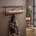 Kapstok Air Solid | Hoedenplank | 6 Haken Acacia