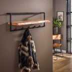 Kapstok Air Solid | Hoedenplank | 6 Haken Acacia