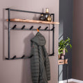 Kapstok Air Solid | Hoedenplank | 2x6 haken | Acacia