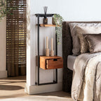 Nachtkastje Air Solid XS | 1 Lade | Massief acacia