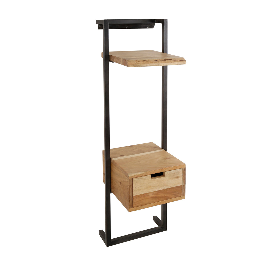 Nachtkastje Air Solid XS | 1 Lade | Massief acacia