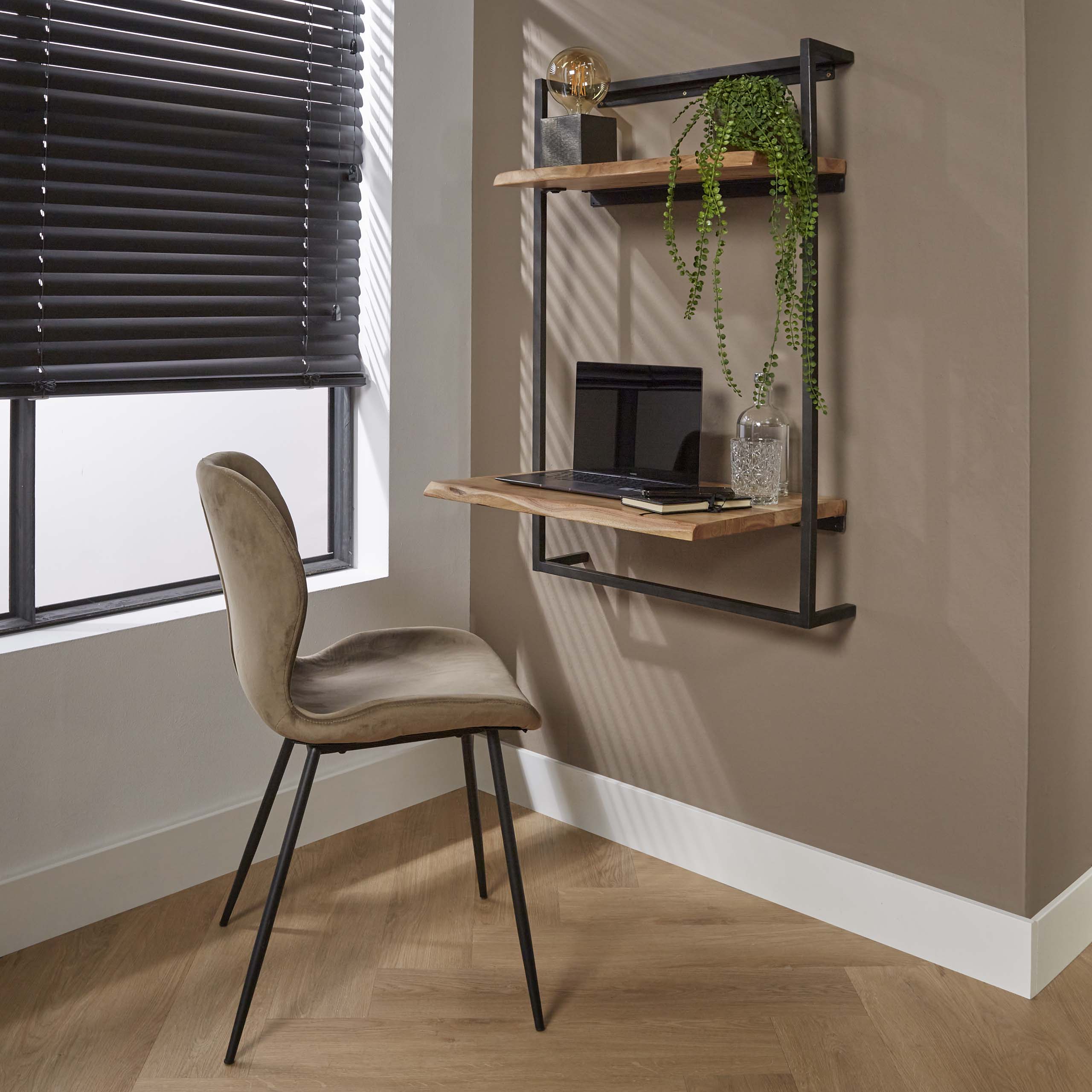 Bureau Air Solid | Wandmontage | Massief acacia naturel