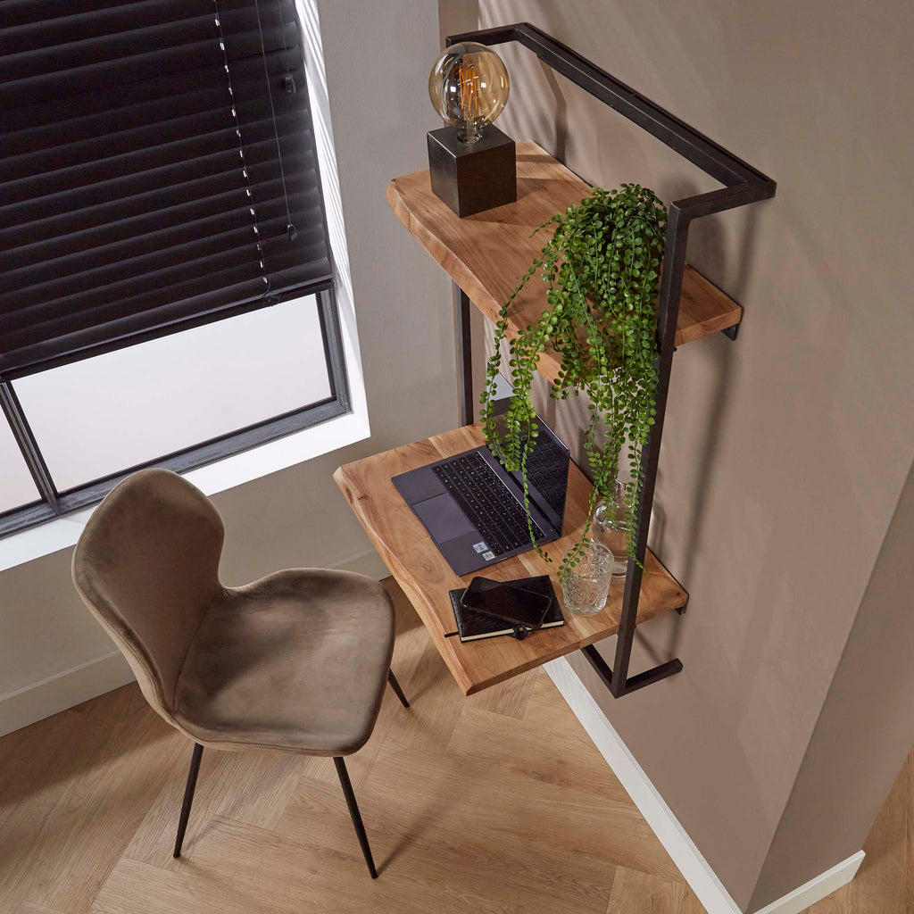 Bureau Air Solid | Wandmontage | Massief acacia naturel