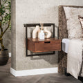 Nachtkastje Air Solid | 1 Lade | Massief acacia bruin
