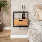 Nachtkastje Air Solid | 1 Lade | Massief acacia