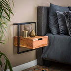 Nachtkastje Air Solid | 1 Lade | Massief acacia