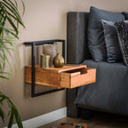 Nachtkastje Air Solid | 1 Lade | Massief acacia