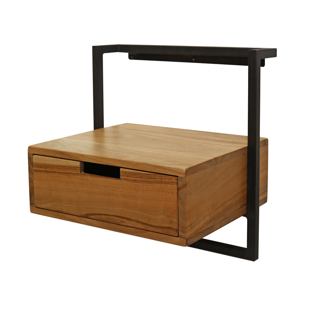 Nachtkastje Air Solid | 1 Lade | Massief acacia
