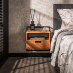 Nachtkastje Air Solid | 1 Lade | Massief acacia