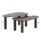 Salontafel Maya Teak | Set van 2 | Massief teak espresso