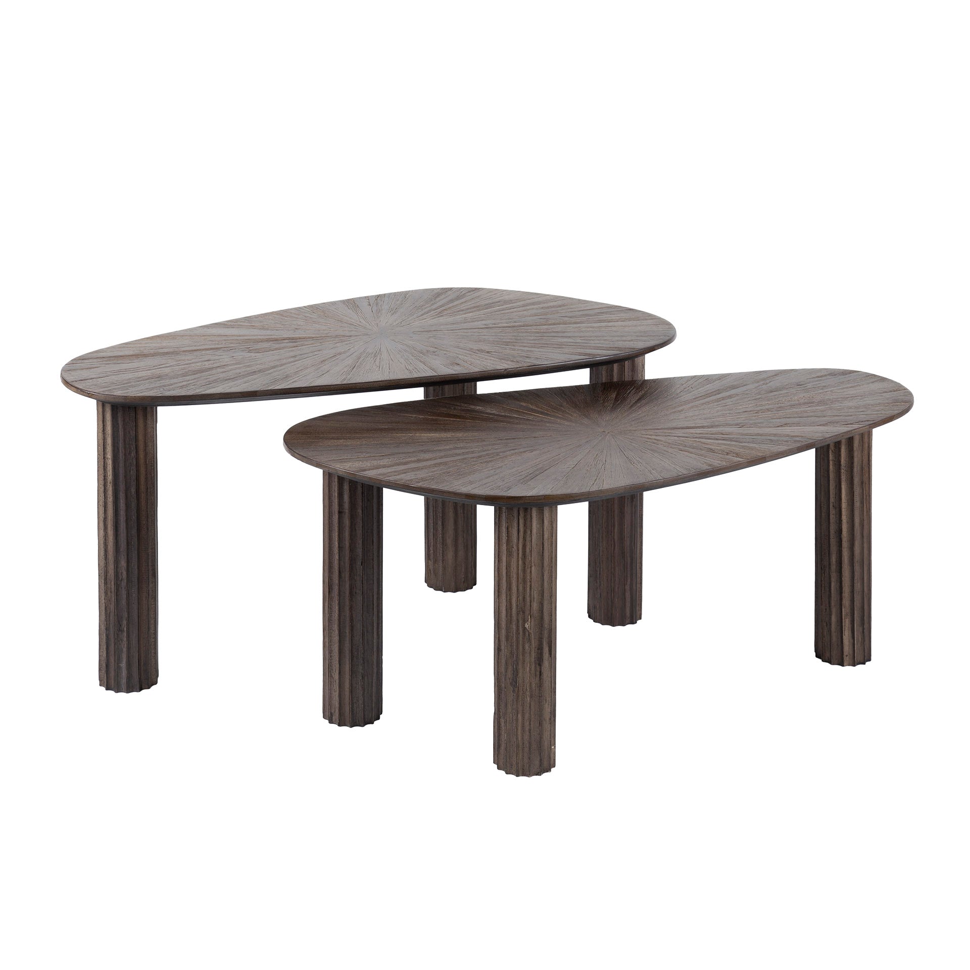Salontafel Maya Teak | Set van 2 | Massief teak espresso