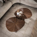 Salontafel Maya Teak | Driehoekig | Massief teak espresso