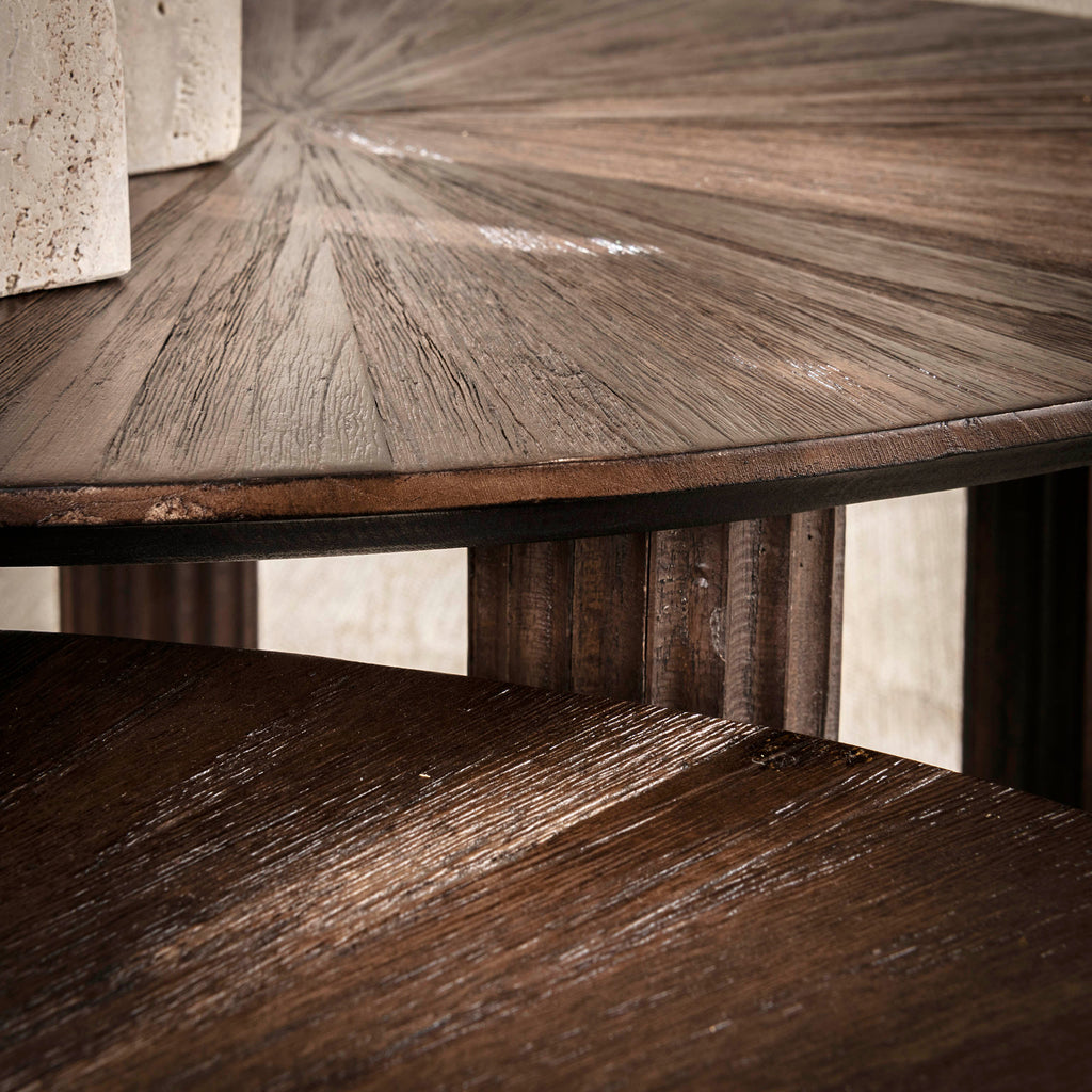 Salontafel Maya Teak | Driehoekig | Massief teak espresso