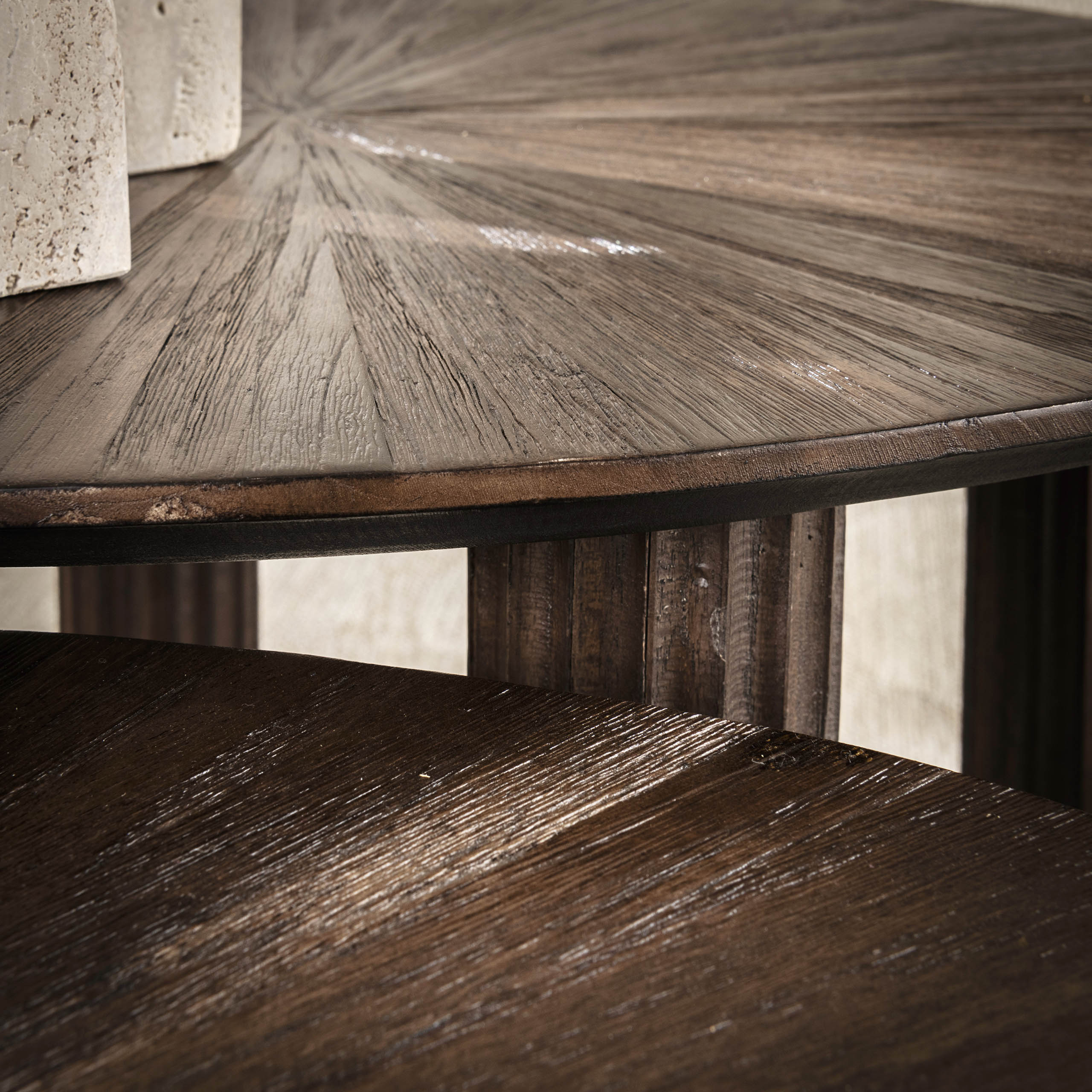 Salontafel Maya Teak | Driehoekig | Massief teak espresso