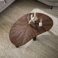 Salontafel Maya Teak | Niervormig | Massief teak espresso