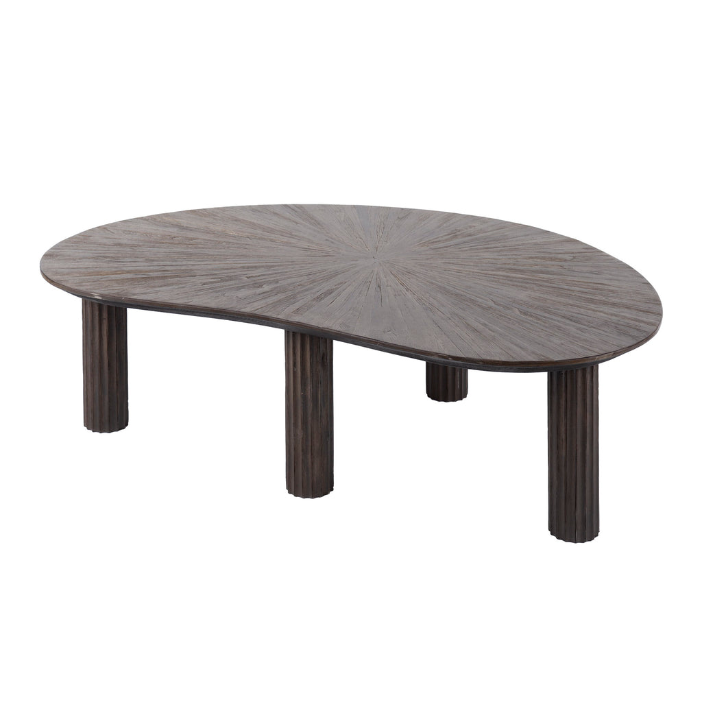 Salontafel Maya Teak | Niervormig | Massief teak espresso