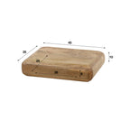Nachtkastje Sleek | Zwevend | 1 Lade | Massief mango zand