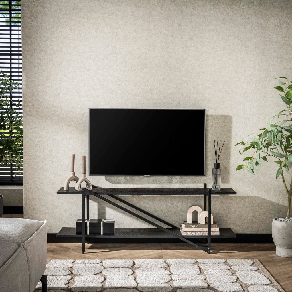 TV-meubel Piega | 140 cm | Grijs