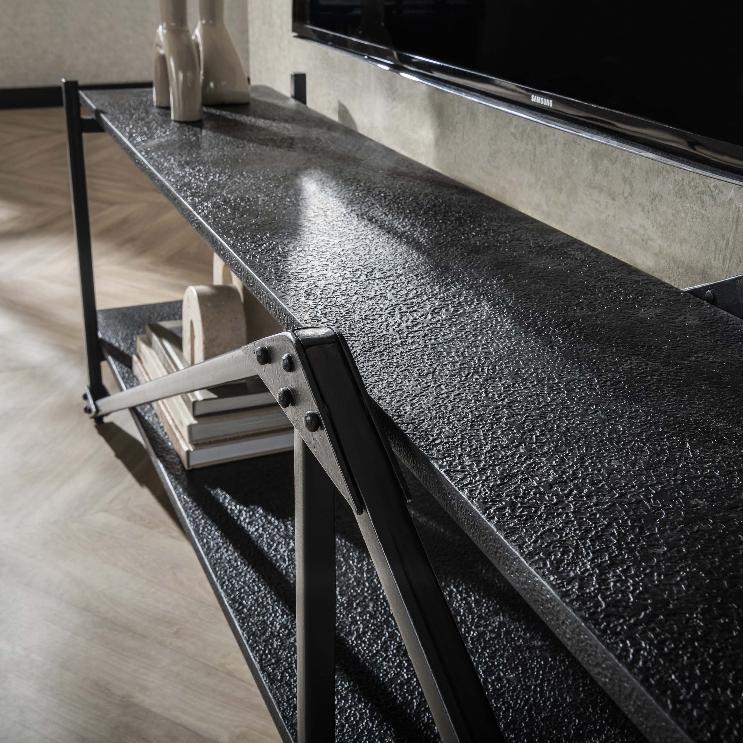 TV-meubel Piega | 220 cm | Donkergrijs