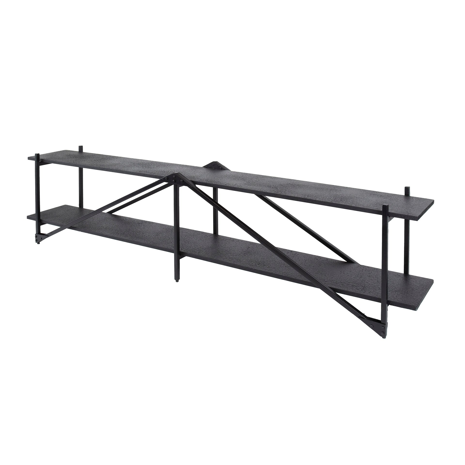 TV-meubel Piega | 220 cm | Donkergrijs