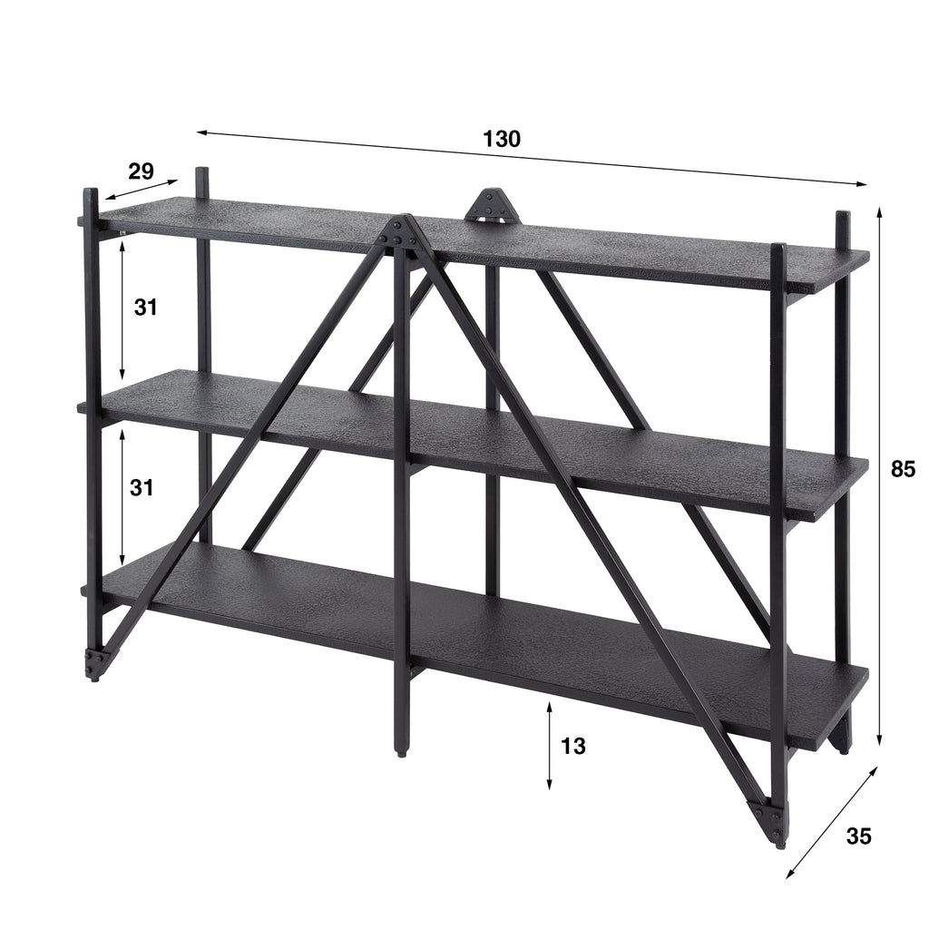 Wandrek Piega | 3-laags | 130cm | Grijs