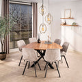 Eettafel Triangle 135x135cm | Massief acacia naturel