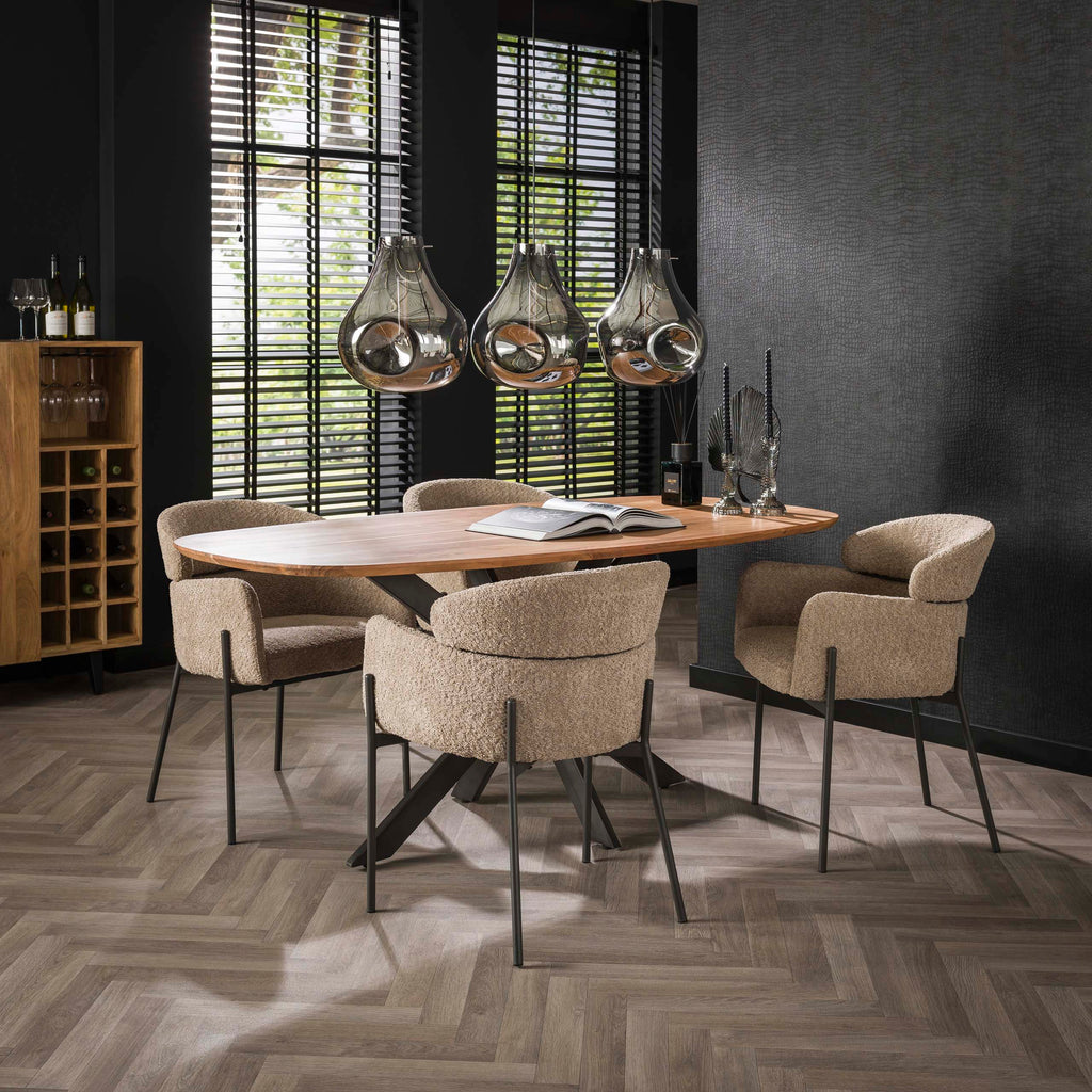 Eettafel Arhus Solid | Deens ovaal | Massief acacia 180cm