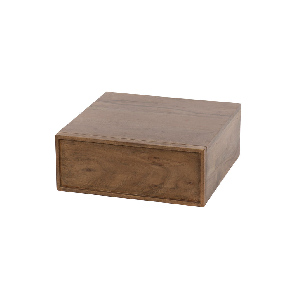 Nachtkastje Frame | Zwevend | 1 Lade | Massief acacia bruin