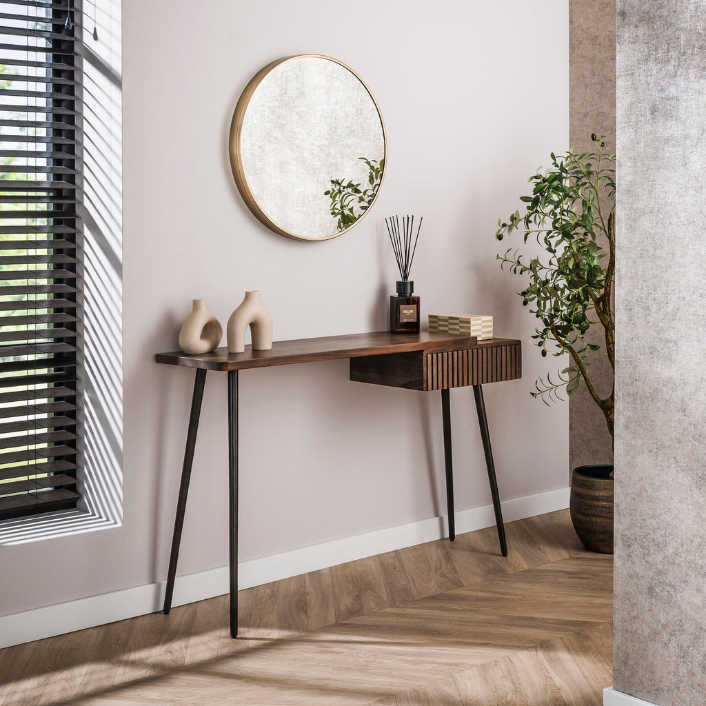 Kaptafel Carve | 1 Lade | Massief acacia bruin