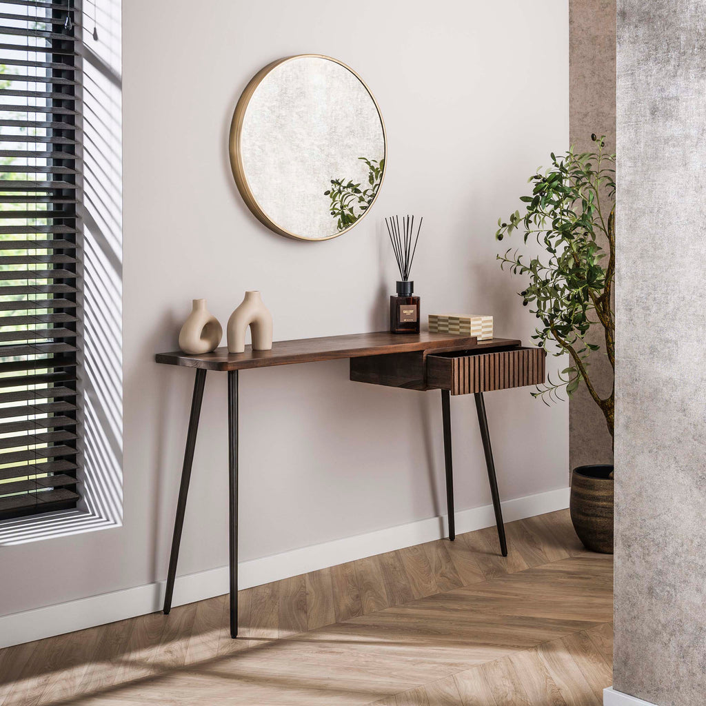 Kaptafel Carve | 1 Lade | Massief acacia bruin