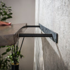 Wandplank Carve | 60 cm | Massief acacia bruin