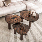 Salontafel Eclipse S | Gegoten glas | Antiek koper