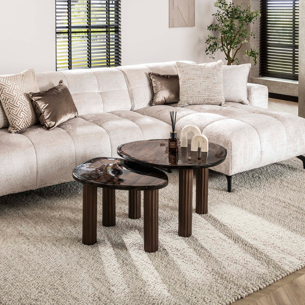 Salontafel Eclipse | L | Antiek koper