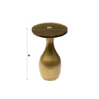 Bijzettafel Eclipse Drop S | Antiek goud