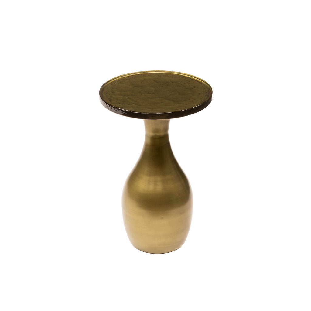 Bijzettafel Eclipse Drop S | Antiek goud
