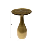 Bijzettafel Eclipse Drop M | Druppel | Antiek goud